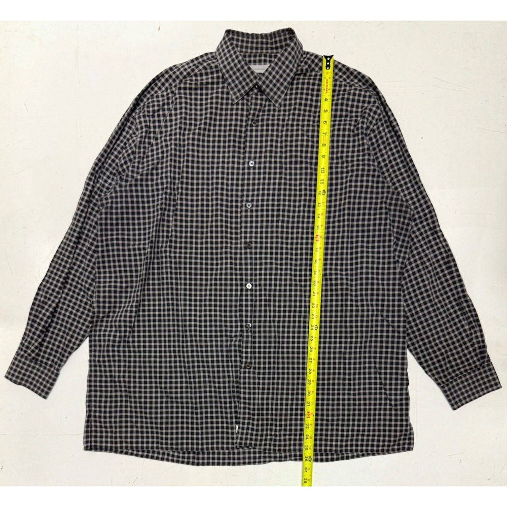 Ermenegildo‎ Zegna Men's Gingham Button Down Long Sleeve Shirt Size 3XLT